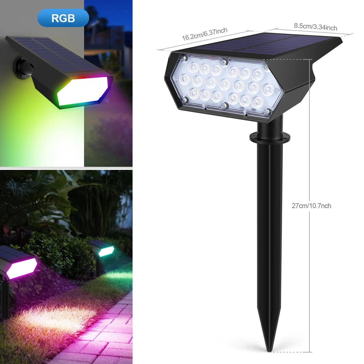 solar spotlights - product view 2