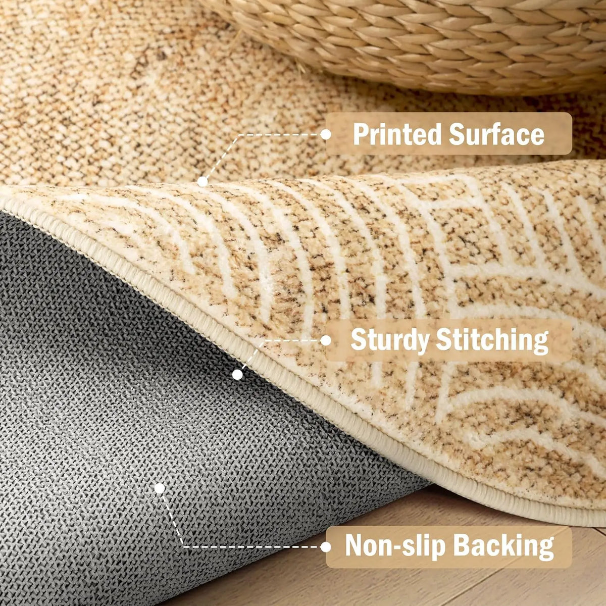 jute rug - product view 6