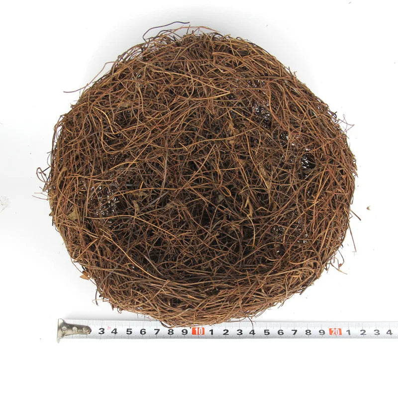 Decorative Ostrich Nest Bowl, Solid Plastic Egg-Shell Style Accent and Vase for Desserts, Noodles or Home Décor - product view 2
