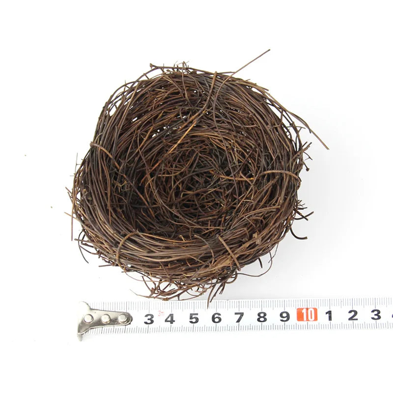 Decorative Ostrich Nest Bowl, Solid Plastic Egg-Shell Style Accent and Vase for Desserts, Noodles or Home Décor - product view 3