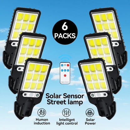 Solar Outdoor LED Wall Lamp, Remote Control, 3 Light Modes and Motion Sensing for Courtyard, Garden, Terrace and Garage - product view 1