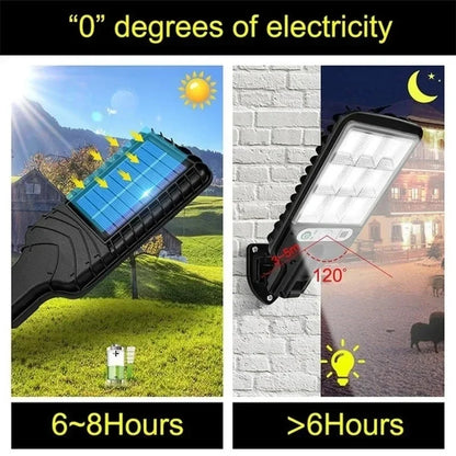 Solar Outdoor LED Wall Lamp, Remote Control, 3 Light Modes and Motion Sensing for Courtyard, Garden, Terrace and Garage - product view 4
