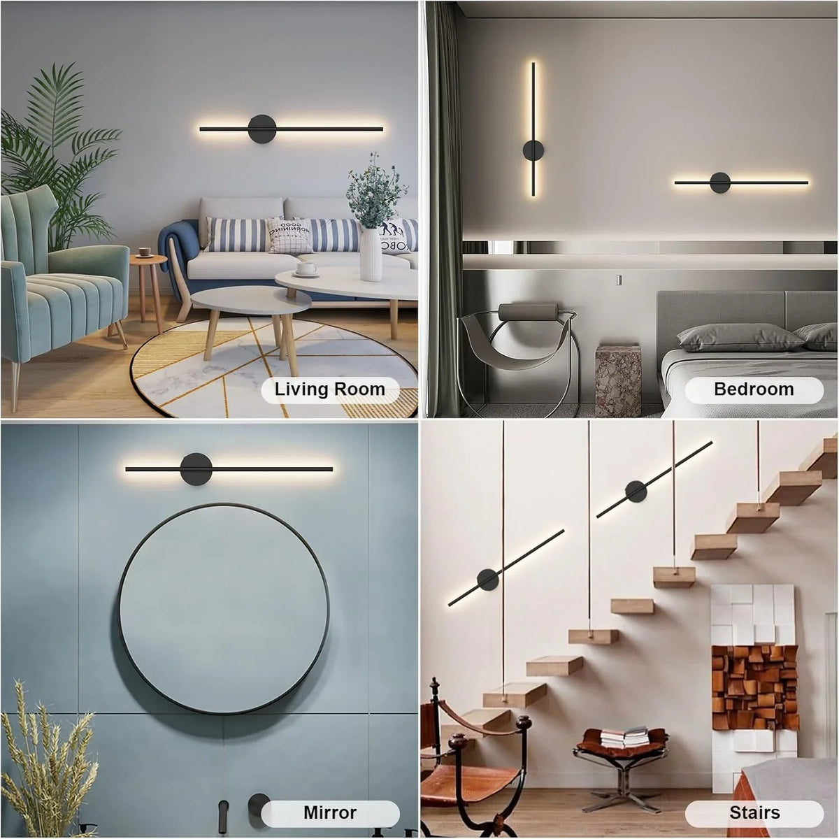 Battery Operated Picture Light, USB Rechargeable LED Wall Sconce, Remote & Touch Control, 3 Color Temperatures, Dimmable - product view 6
