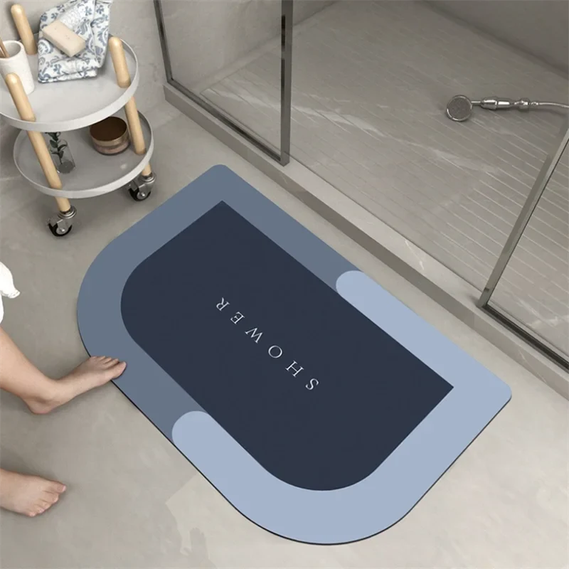 Super Absorbent Shower Mat, Non-Slip Rubber Back, PVC Surface, Quick-Drying Modern Bathroom Rug in 40 x 60 or 50 x 80 cm - product view 5