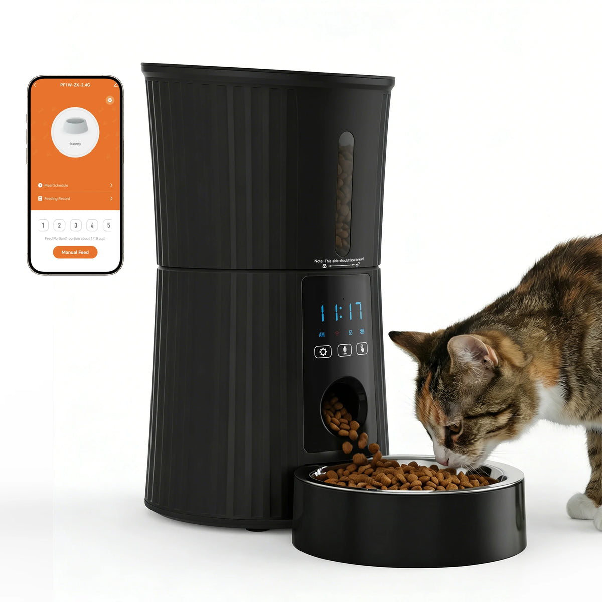 automatic pet feeder - product view 2