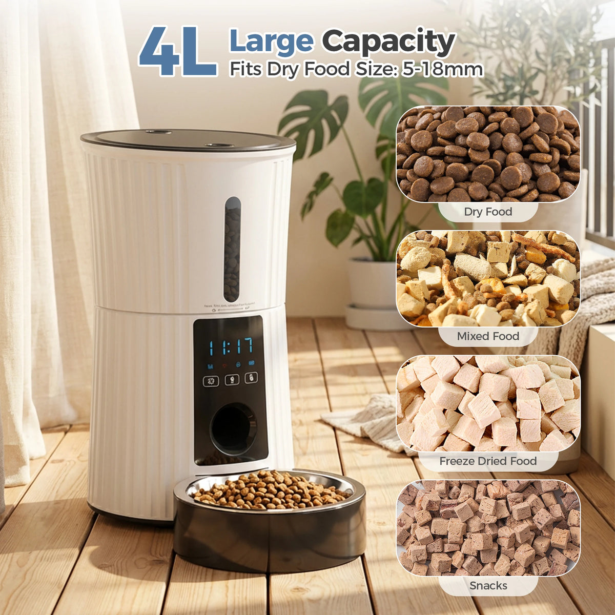 automatic pet feeder - product view 3