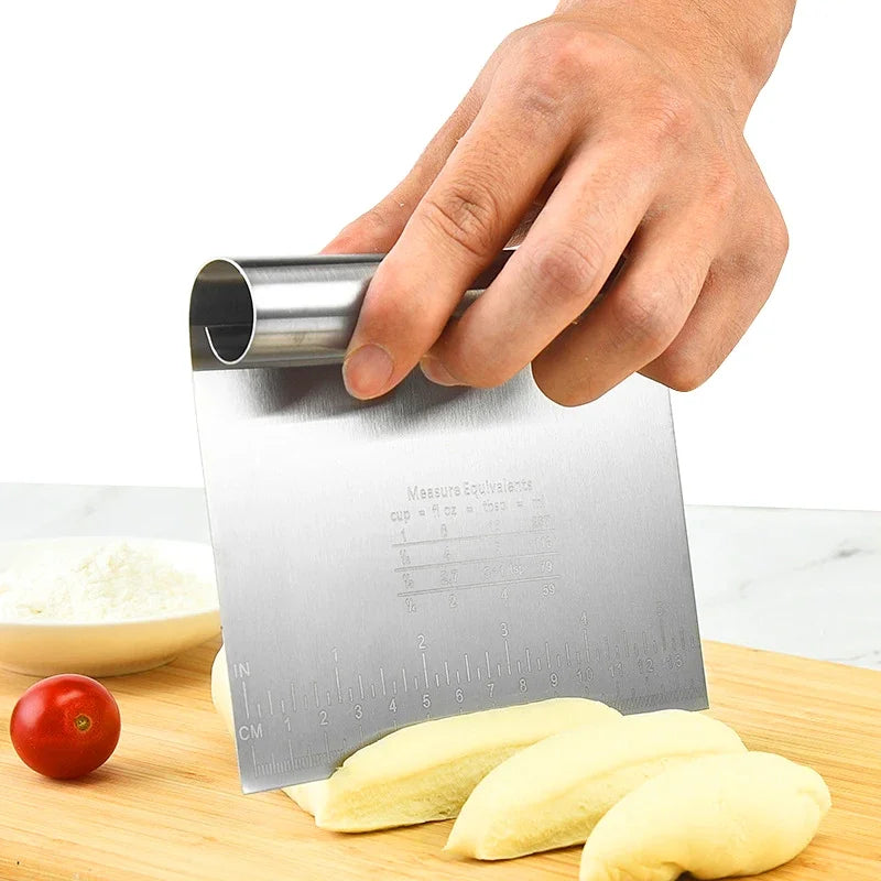 Stainless Steel Dough Scraper, Cake Cutter and Pastry Smoother, One-Piece Easy-Clean Design, 15 cm or 22 cm Options for Baking - product view 5