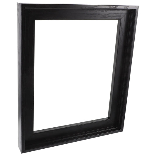 Resin Floating Frame for Canvas Prints, L-Shaped Modern Wall Frame, 32 x 27 x 3 cm for Living Room or Bedroom - product view 1