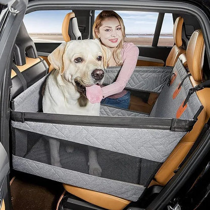 Waterproof Dog Car Hammock, Leather Back Seat Extender, Non-Slip Suction Cups, Universal Fit for Medium and Large Dogs - product view 3