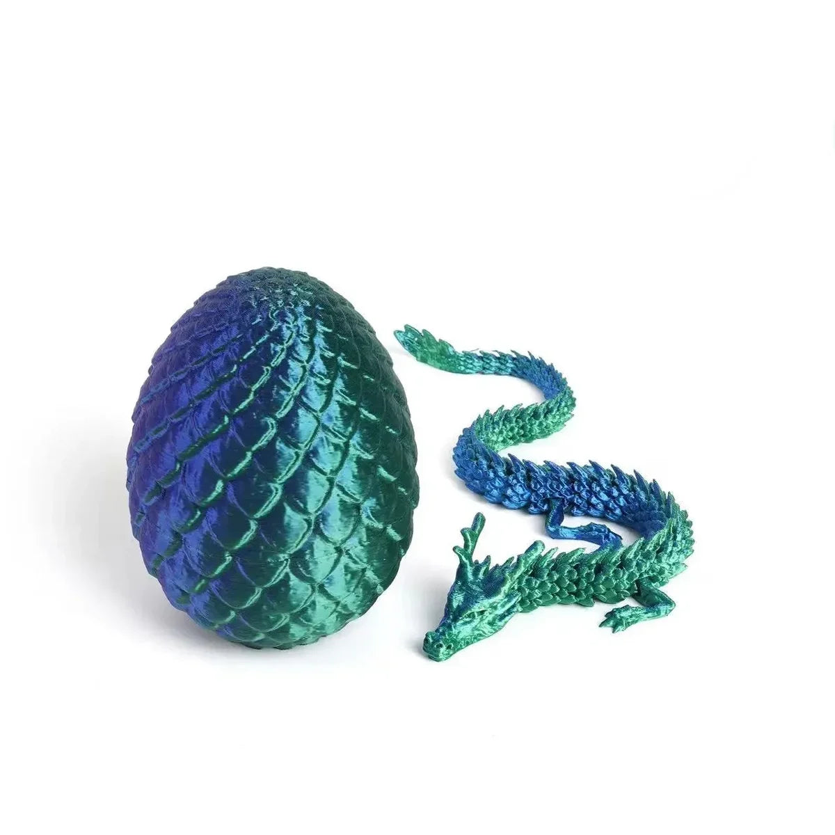 3D Printed Dragon Egg Toy Set, 6 Plastic Eggs and 6 Dragons, Durable Fantasy Décor for Easter and Christmas - product view 3