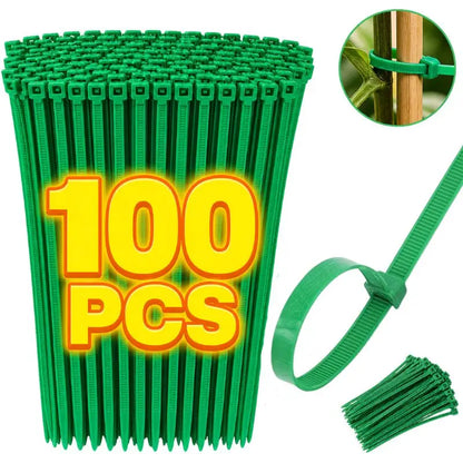 Adjustable Plant Support Clips, Reusable Plastic Ties for Vines, Tomatoes, Seedlings and Garden Climbing Plants - product view 2