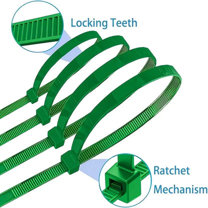 Adjustable Plant Support Clips, Reusable Plastic Ties for Vines, Tomatoes, Seedlings and Garden Climbing Plants - product view 6
