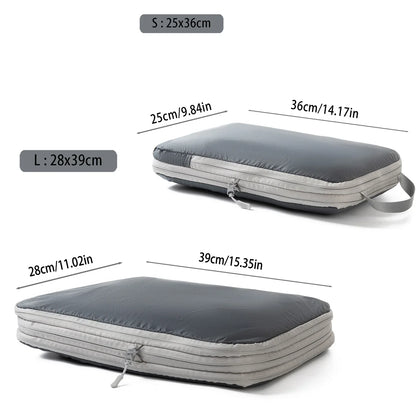 Waterproof Luggage Organizer Bag, Compression Zipper Packing Pouch, 2 Sizes for Travel Clothes Storage - product view 6