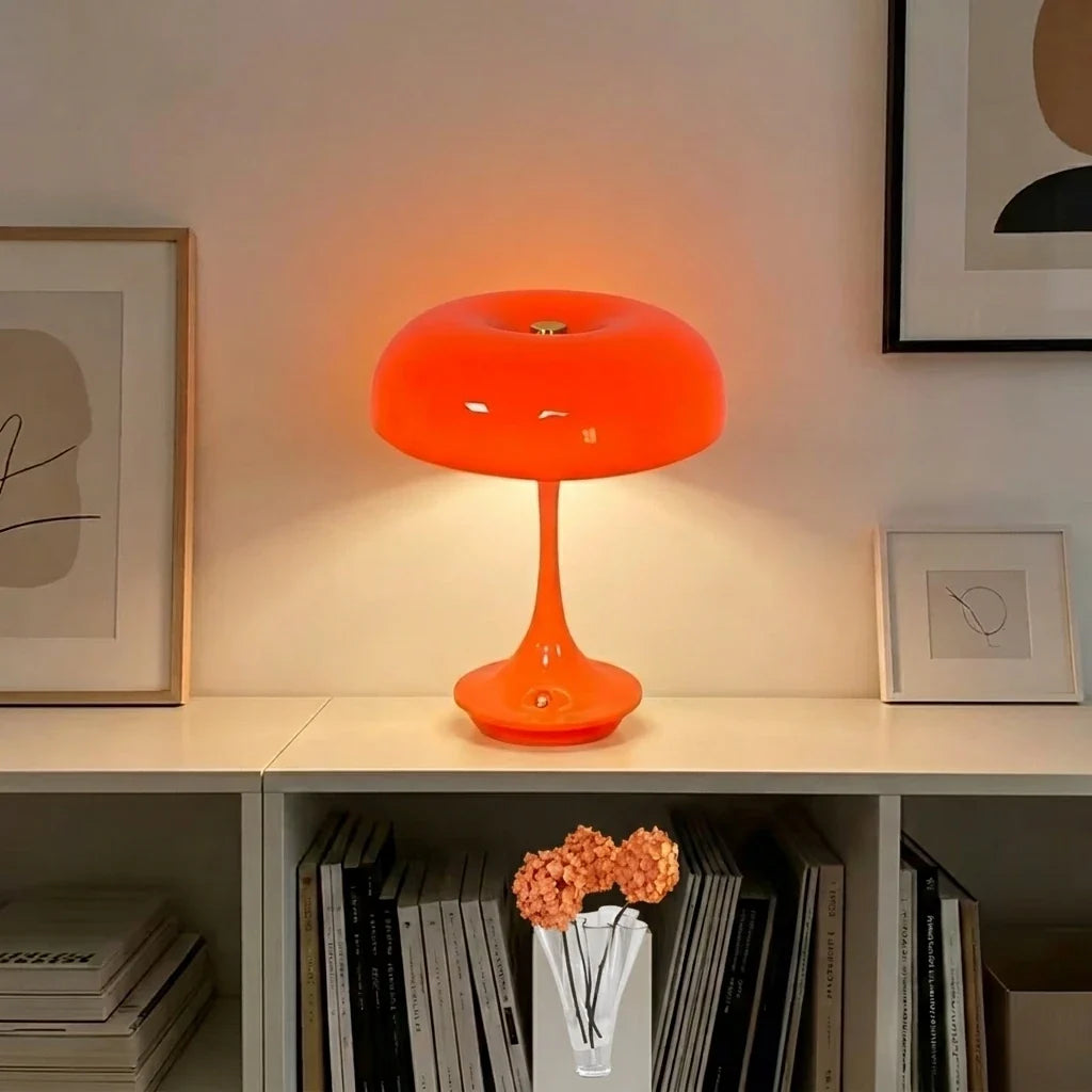 Mushroom Table Lamp, Touch-Control LED Night Light, 3 Colors, Stepless Dimming, 5V ABS Bedside Lamp for Bedroom - product view 1