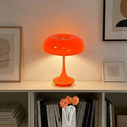 Mushroom Table Lamp, Touch-Control LED Night Light, 3 Colors, Stepless Dimming, 5V ABS Bedside Lamp for Bedroom - product view 1