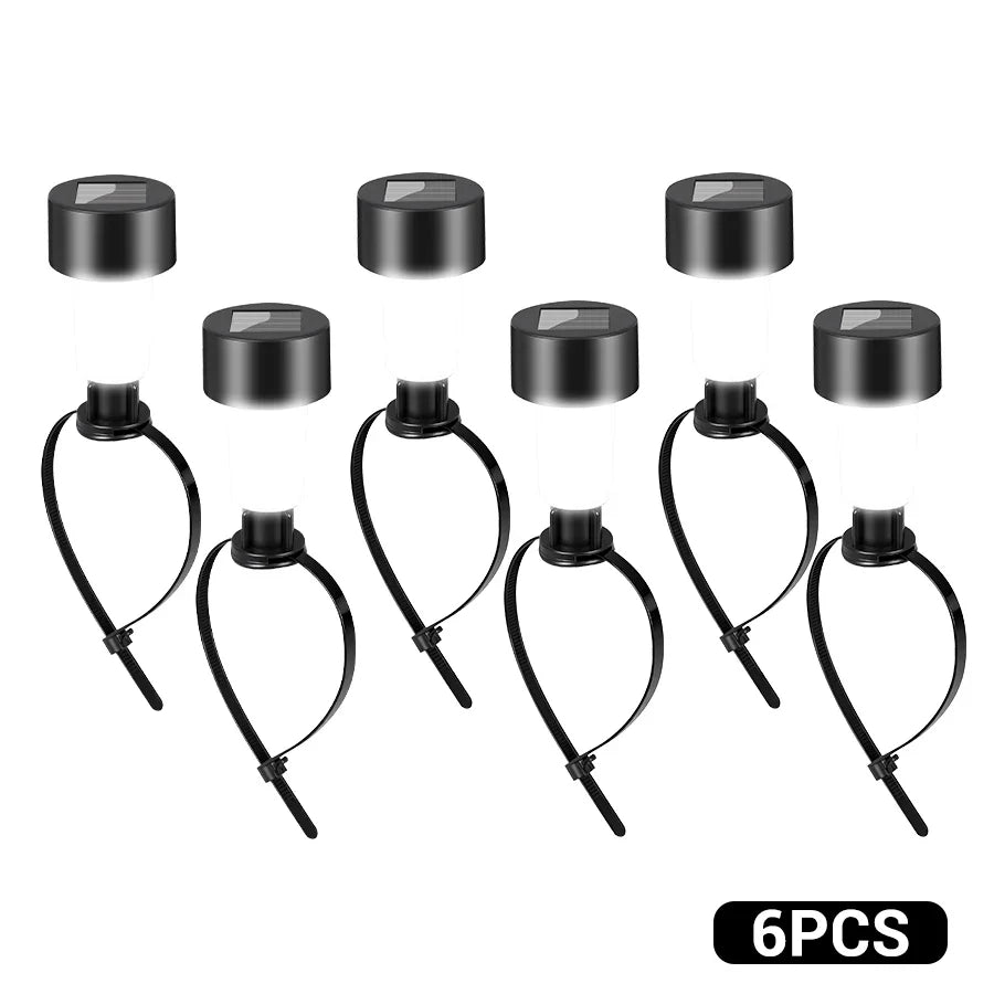 Solar Landscape Lights, LED Garden Fence and Driveway Lighting, Auto Day-Night Sensor, Stake or Strap Sets - product view 2