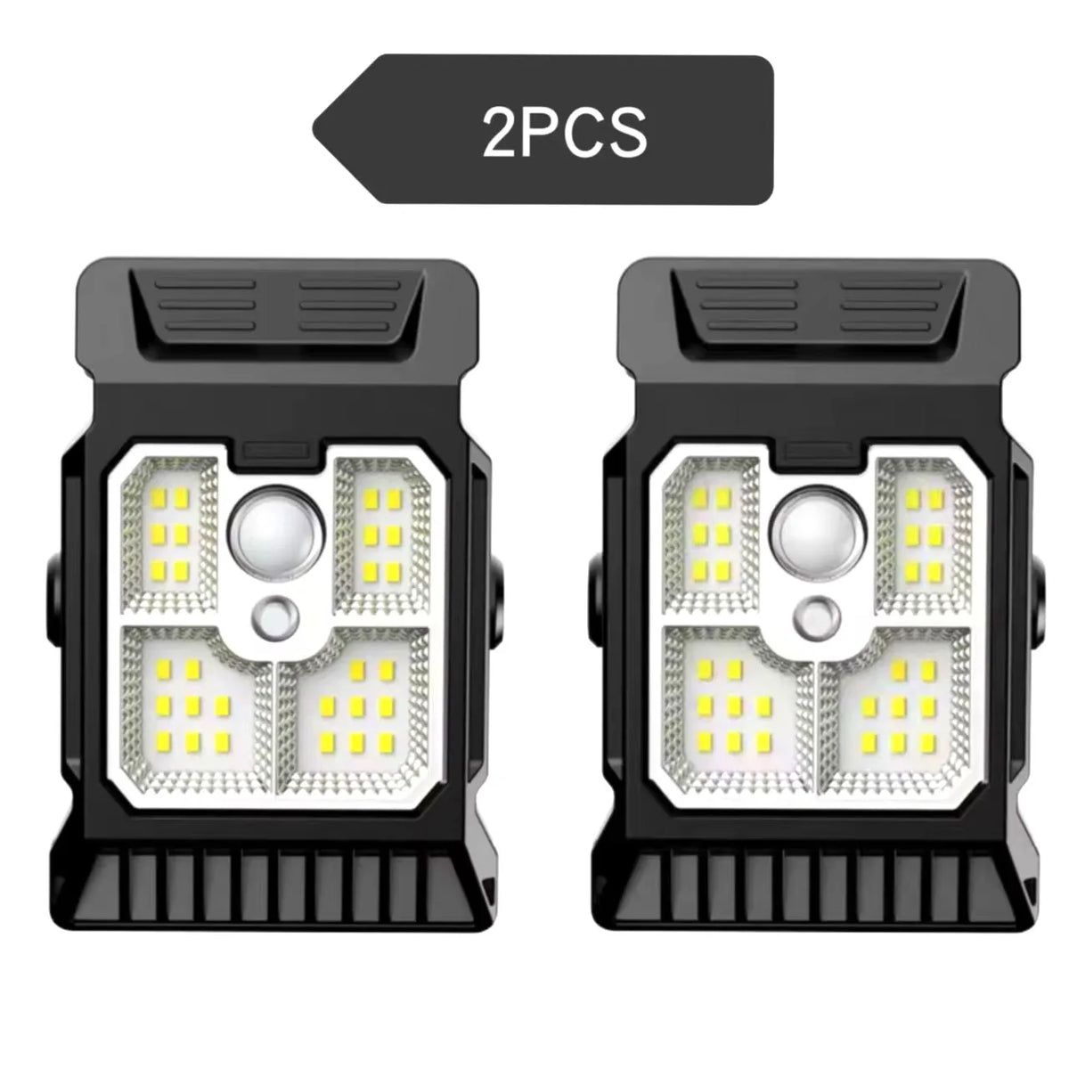 Solar Motion Sensor Outdoor Light, Dimmable ABS Garden Lamp, Push-Button Control, 1PC, 2PCS or 4PCS Options - product view 2