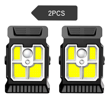 Solar Motion Sensor Outdoor Light, Dimmable ABS Garden Lamp, Push-Button Control, 1PC, 2PCS or 4PCS Options - product view 6