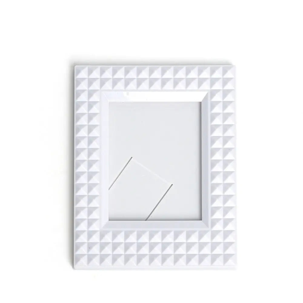 Colorful Rivet Polaroid Photo Frame, 3-Inch Card Display Stand with Star Design, Modern Plastic Frame for Desk Decor - product view 2