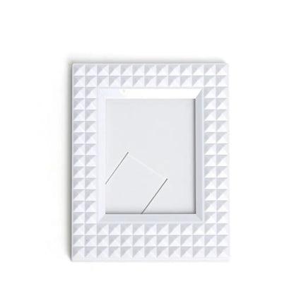 Colorful Rivet Polaroid Photo Frame, 3-Inch Card Display Stand with Star Design, Modern Plastic Frame for Desk Decor - product view 2
