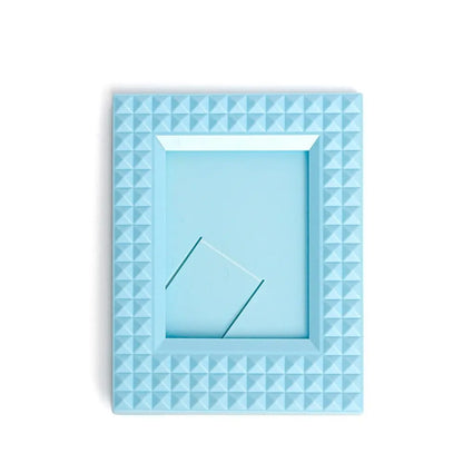 Colorful Rivet Polaroid Photo Frame, 3-Inch Card Display Stand with Star Design, Modern Plastic Frame for Desk Decor - product view 4