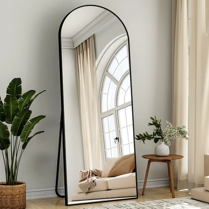Arched Full-Length Mirror, Freestanding Full Body Floor Mirror in 59, 64 or 71 Inch Sizes for Dressing and Home Decor - product view 2
