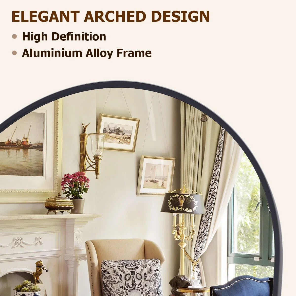arched full length mirror - product view 6