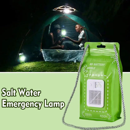Saltwater Powered LED Lantern, 50-Lumen Portable Emergency Light with White Illumination and SOS Mode for Camping - product view 2