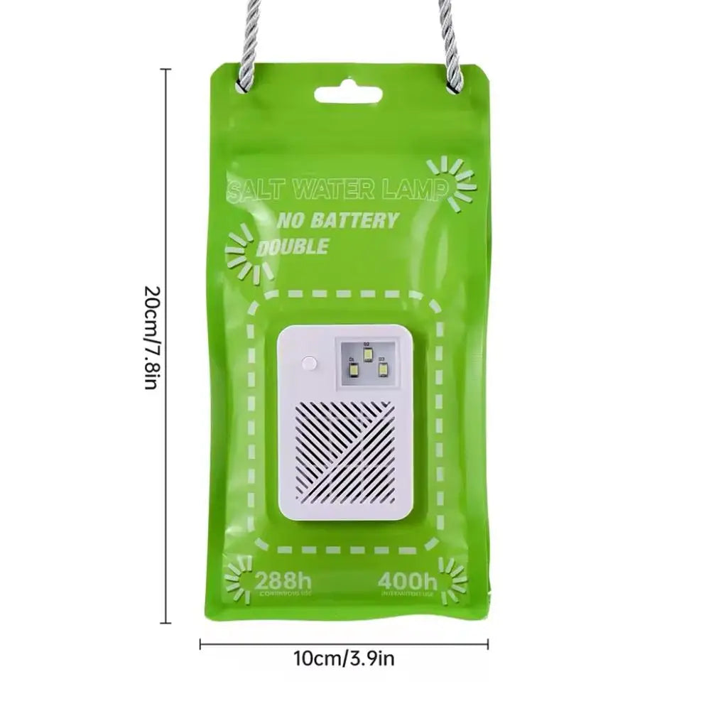 Saltwater Powered LED Lantern, 50-Lumen Portable Emergency Light with White Illumination and SOS Mode for Camping - product view 6
