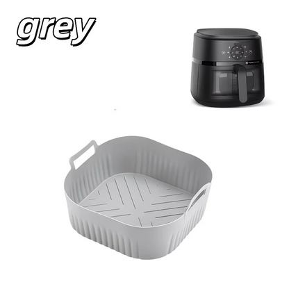 Silicone Air Fryer Liner, Raised Airflow Base, Non-Stick Reusable Tray for Baking, Roasting, Frying and Grease Control - product view 3