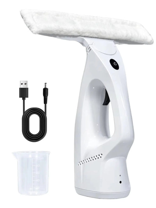 Cordless Window Vacuum Cleaner with Spray and Squeegee Head, Microfiber Cleaning Tool for Glass and Mirrors - product view 1