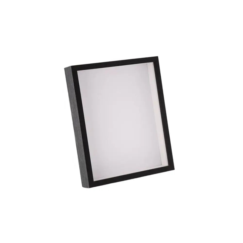 Shadow Box Frame, Rectangular Plastic Display Case, Multi-Size Photo and Dried Flower Holder in Wood or Black, 4 x 6 to 8 x 10 Inch - product view 2