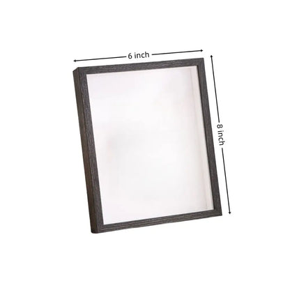 Shadow Box Frame, Rectangular Plastic Display Case, Multi-Size Photo and Dried Flower Holder in Wood or Black, 4 x 6 to 8 x 10 Inch - product view 5