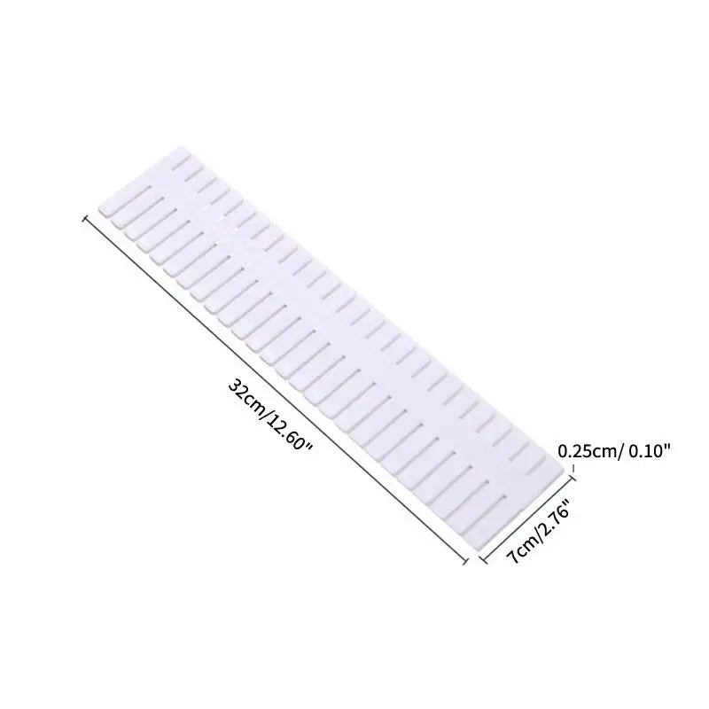 Adjustable Closet Shelf Divider Set, 4-Piece Foldable Cabinet and Drawer Partitions, 32 × 7 cm, Pink, White or Blue - product view 6