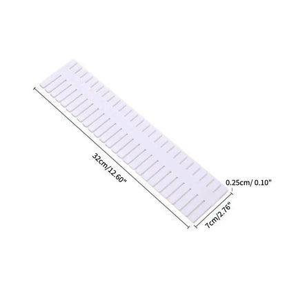 Adjustable Closet Shelf Divider Set, 4-Piece Foldable Cabinet and Drawer Partitions, 32 × 7 cm, Pink, White or Blue - product view 6