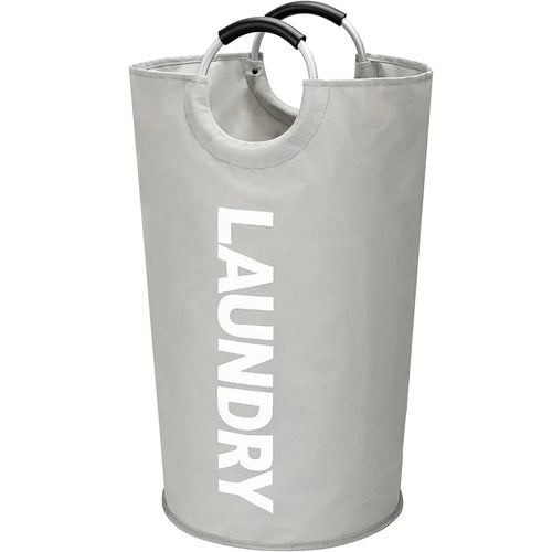 90L Foldable Laundry Basket, Waterproof Oxford Hamper with Handles, Collapsible Tall Clothes Storage in Modern Style - product view 1