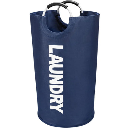 90L Foldable Laundry Basket, Waterproof Oxford Hamper with Handles, Collapsible Tall Clothes Storage in Modern Style - product view 4