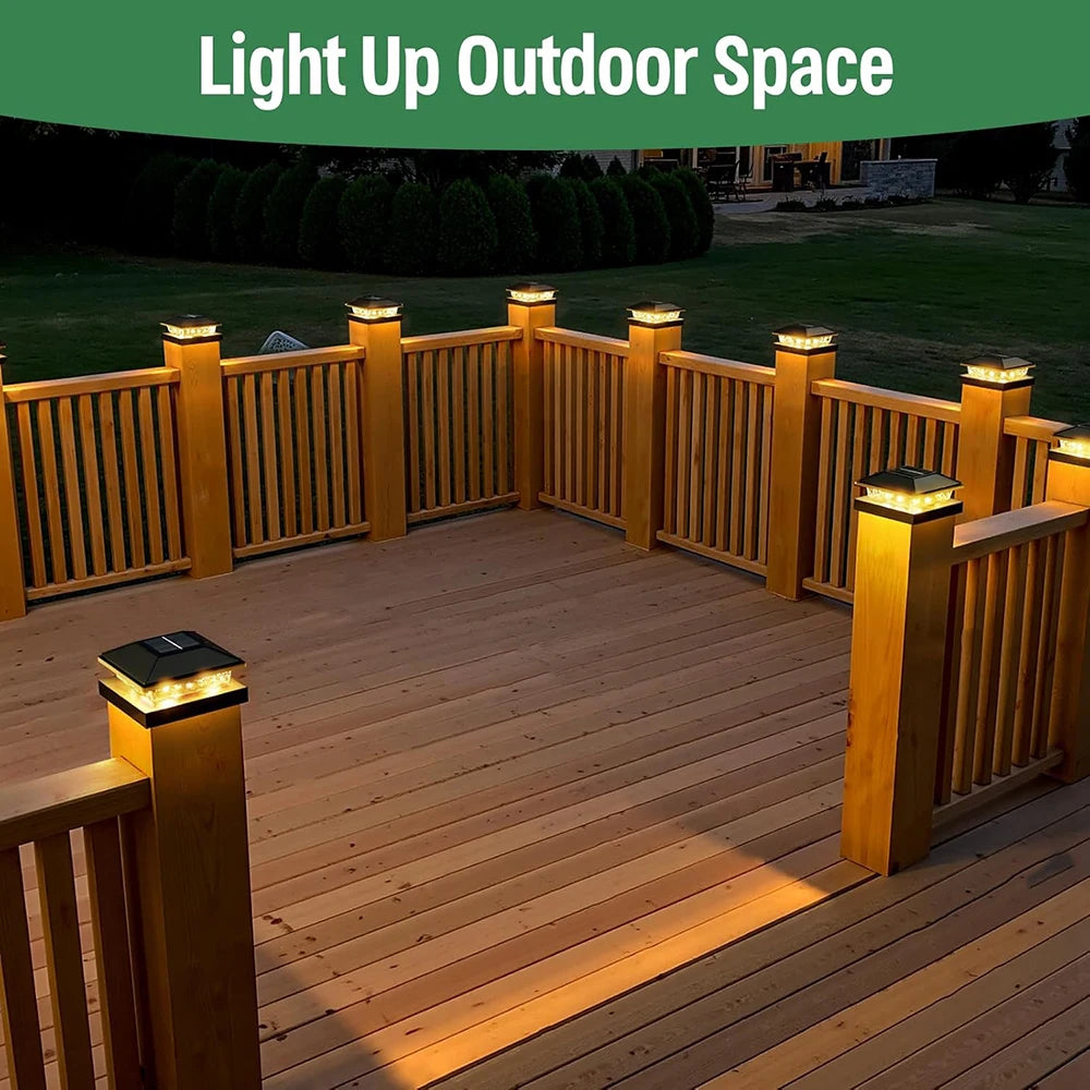 solar post cap light - product view 5