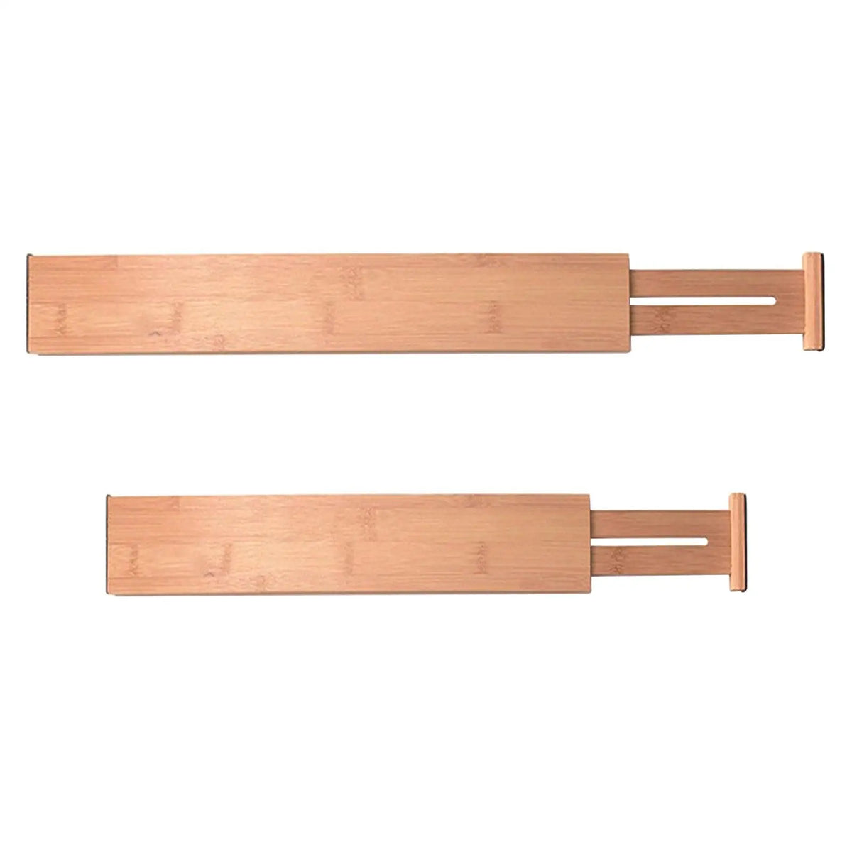 Bamboo Drawer Organizer Divider, Adjustable Spring-Fit Storage for Kitchen, Bathroom, Bedroom and Office Drawers - product view 6