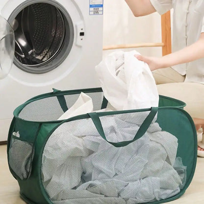 Waterproof Laundry Basket, Colorblock Bathroom Organizer, 58 × 36 × 36 cm, Large-Capacity Storage Basket in 7 Colors - product view 1