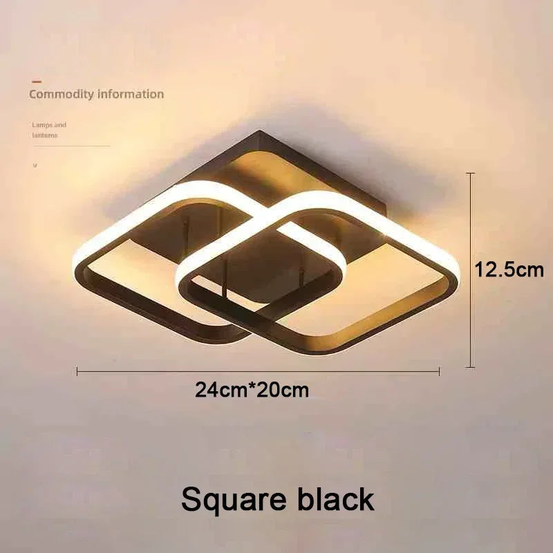 Modern Clover LED Ceiling Light, Touch Switch, 3-Color Lighting, 18W–30W Options for Kitchen, Bedroom and Foyer - product view 4