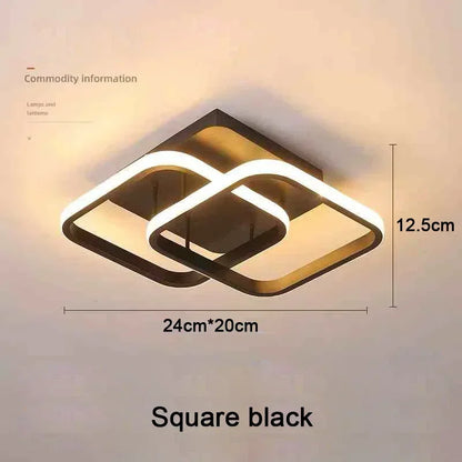 Modern Clover LED Ceiling Light, Touch Switch, 3-Color Lighting, 18W–30W Options for Kitchen, Bedroom and Foyer - product view 4