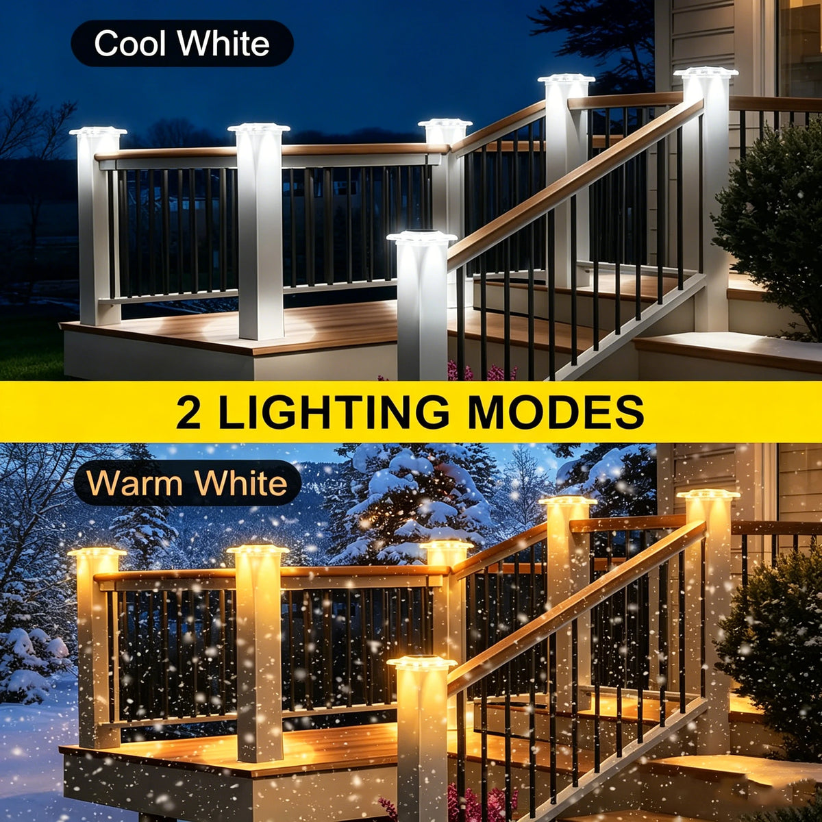 solar post cap light - product view 5