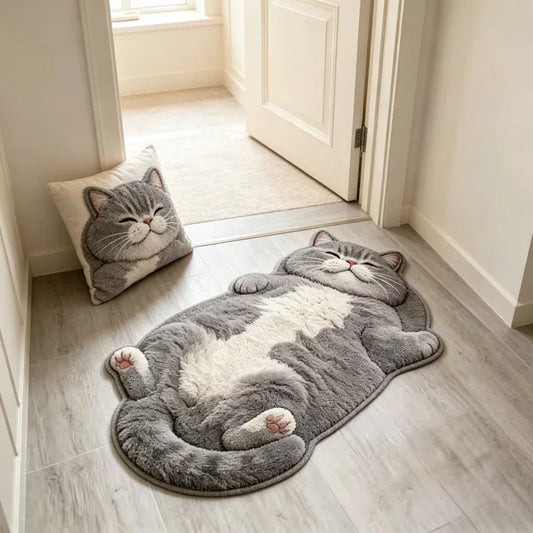 Cartoon Shag Rug, Soft Polyester Fleece Fabric, PVC Backing, Machine Made Area Mat for Bedroom, Living Room and Hallway - product view 1
