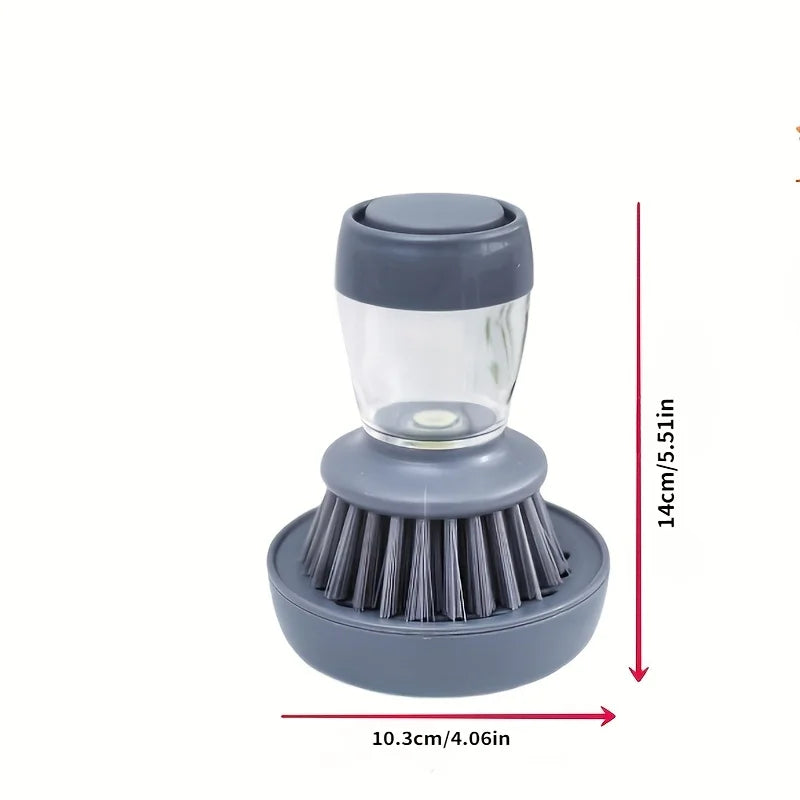 soap dispensing dish brush - product view 4