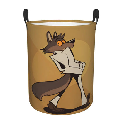 Collapsible Clothes Hamper, Cartoon Laundry Basket and Large Storage Bin, S or M Size with 21 Design Options - product view 2