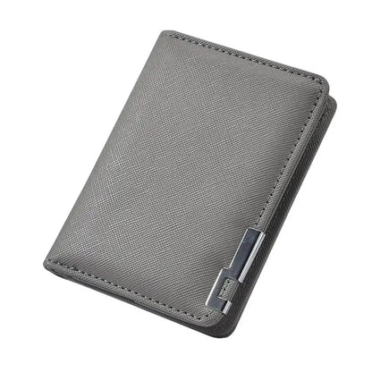 Slim Faux Leather Wallet, Multiple Card Pockets, Open No-Zipper Design, Lightweight PU Wallet in Four Color Options - product view 4