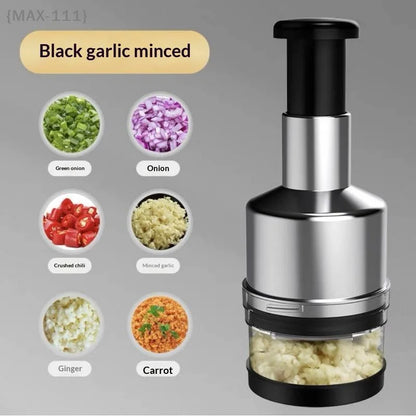 Manual Garlic Press Chopper, Hand-Operated Mincer with Stainless Steel Blade for Garlic, Ginger, Chili and Small Foods - product view 3