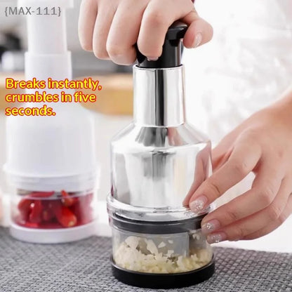 Manual Garlic Press Chopper, Hand-Operated Mincer with Stainless Steel Blade for Garlic, Ginger, Chili and Small Foods - product view 4