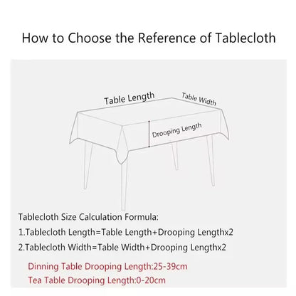 Striped Tablecloth, Waterproof Reusable Machine-Washable Blending Fabric Table Cover, Multiple Sizes for Dining, Outdoor and Parties - product view 6